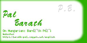 pal barath business card